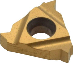 Carmex - 16ER External Right Hand 11.5 NPT Laydown Threading Insert - Grade MXC, TiN Coated Carbide - Exact Tool & Supply
