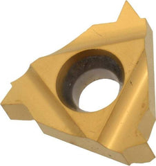 Carmex - 16IR Internal Right Hand 11.5 NPT Laydown Threading Insert - Grade P25C, TiN Coated Carbide - Exact Tool & Supply