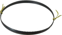 Starrett - 4 TPI, 7' 9" Long x 3/8" Wide x 0.025" Thick, Welded Band Saw Blade - Carbon Steel, Toothed Edge, Raker Tooth Set, Flexible Back, Contour Cutting - Exact Tool & Supply