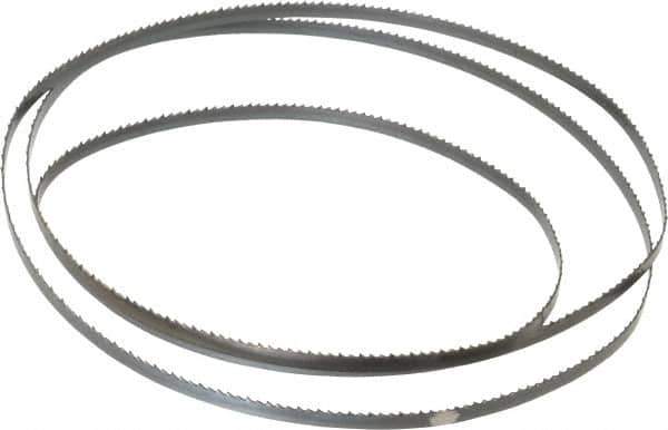 Starrett - 10 TPI, 4' 8-1/2" Long x 1/4" Wide x 0.025" Thick, Welded Band Saw Blade - Carbon Steel, Toothed Edge, Raker Tooth Set, Flexible Back, Contour Cutting - Exact Tool & Supply