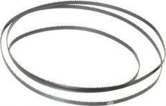 Starrett - 10 TPI, 4' 8-1/2" Long x 1/4" Wide x 0.025" Thick, Welded Band Saw Blade - Carbon Steel, Toothed Edge, Raker Tooth Set, Flexible Back, Contour Cutting - Exact Tool & Supply