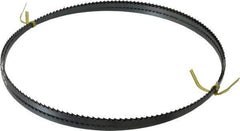 Starrett - 4 TPI, 16' Long x 3/8" Wide x 0.025" Thick, Welded Band Saw Blade - Carbon Steel, Toothed Edge, Raker Tooth Set, Flexible Back, Contour Cutting - Exact Tool & Supply