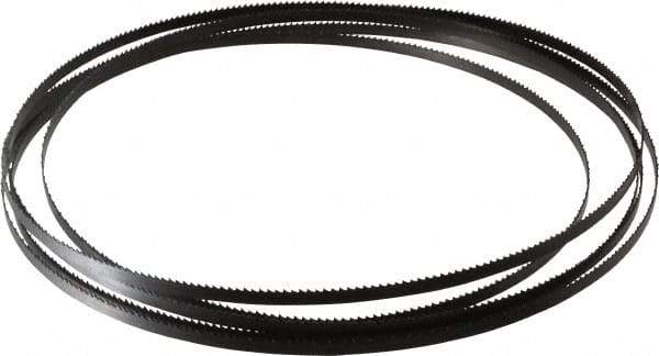 Starrett - 10 TPI, 11' 8" Long x 1/4" Wide x 0.025" Thick, Welded Band Saw Blade - Carbon Steel, Toothed Edge, Raker Tooth Set, Flexible Back, Contour Cutting - Exact Tool & Supply