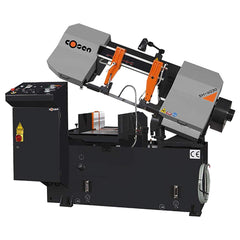 Cosen - Horizontal Bandsaws; Machine Style: Semi-Automatic ; Drive Type: Variable Frequency ; Angle of Rotation: 90 ; Maximum Capacity (Rectangular) (Inch): 12 x 15.7 ; Maximum Capacity (Rounds) (Inch): 12 ; Phase: 3 - Exact Tool & Supply