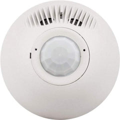 Hubbell Wiring Device-Kellems - 500 Square Ft. Coverage, Infrared and Ultrasonic Motion Sensor Wall Switch - 24 VAC/VDC, White - Exact Tool & Supply
