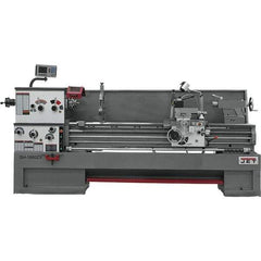 Jet - 18" Swing, 80" Between Centers, 230/460 Volt, Triple Phase Engine Lathe - 7MT Taper, 7-1/2 hp, 25 to 1,800 RPM, 3-1/8" Bore Diam, 40" Deep x 48-7/8" High x 136 -1/8" Long - Exact Tool & Supply