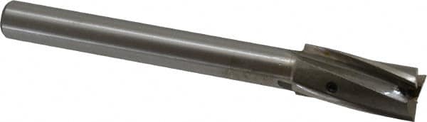 Value Collection - 45/64" Diam, 1/2" Shank, Diam, 3 Flutes, Straight Shank, Interchangeable Pilot Counterbore - Exact Tool & Supply