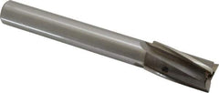 Value Collection - 25/32" Diam, 5/8" Shank, Diam, 3 Flutes, Straight Shank, Interchangeable Pilot Counterbore - 5-3/8" OAL, 3-7/8" OAL Shank, Bright Finish, High Speed Steel - Exact Tool & Supply