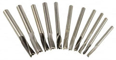 Value Collection - 11 Piece, 3 Flutes, Straight Shank, Interchangeable Pilot Counterbore Set - Exact Tool & Supply