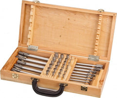 Value Collection - 39 Piece, 3 Flutes, Straight Shank, Interchangeable Pilot Counterbore Set - Exact Tool & Supply