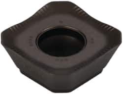 Seco - SEMX1204 ME12 Grade T350M Carbide Milling Insert - TiCN/Al2O3 Finish, 0.187" Thick, 1/2" Inscribed Circle - Exact Tool & Supply