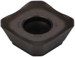 Seco - SEMX1204 ME12 Grade T350M Carbide Milling Insert - TiCN/Al2O3 Finish, 0.187" Thick, 1/2" Inscribed Circle - Exact Tool & Supply