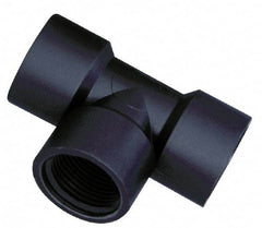 Green Leaf - 3/4" Nylon Plastic Pipe Tee - FIPT x FIPT x FIPT End Connections - Exact Tool & Supply