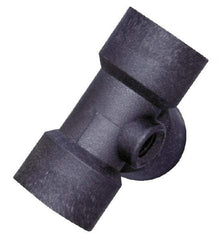 Green Leaf - 3/4 x 1/8" Polypropylene Plastic Pipe Tee - FIPT x FIPT x FIPT x FIPT End Connections - Exact Tool & Supply