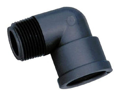 Green Leaf - 1-1/2" Polypropylene Plastic Pipe 90° Street Elbow - MIPT x FIPT End Connections - Exact Tool & Supply