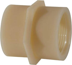 Green Leaf - 1-1/4" Nylon Plastic Pipe Coupling - FIPT x FIPT End Connections - Exact Tool & Supply