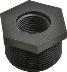 Green Leaf - 1-1/2 x 3/4" Polypropylene Plastic Pipe Reducer Bushing - MPT x FPT End Connections - Exact Tool & Supply