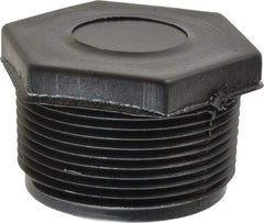 Green Leaf - 1-1/2" Polypropylene Plastic Pipe Plug - MIPT End Connections - Exact Tool & Supply
