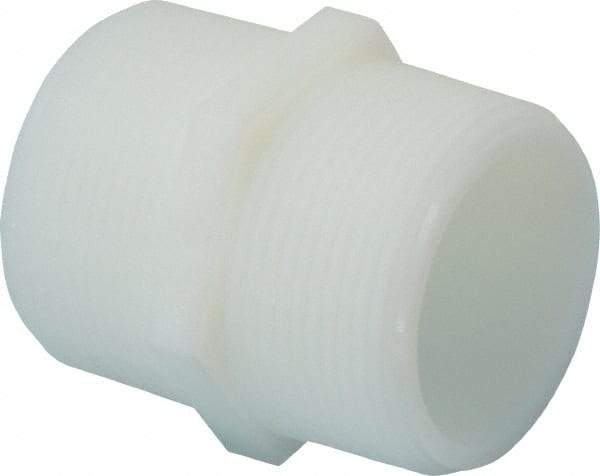 Green Leaf - 1-1/2" Nylon Plastic Pipe Hex Nipple - MIPT x MIPT End Connections - Exact Tool & Supply