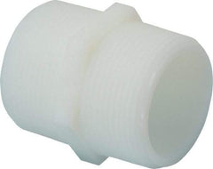 Green Leaf - 1-1/2" Nylon Plastic Pipe Hex Nipple - MIPT x MIPT End Connections - Exact Tool & Supply