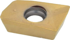 Seco - XOMX180608 MD15 Grade F40M Carbide Milling Insert - TiAlN/TiN Finish, 1/4" Thick, 0.031" Corner Radius - Exact Tool & Supply