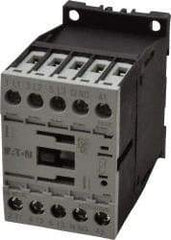 Eaton Cutler-Hammer - 3 Pole, 24 to 27 Coil VDC, 20 Amp, Nonreversible Open Enclosure IEC Contactor - 1 Phase hp: 0.25 at 115 V, 0.75 at 200 V, 1 at 230 V, 3 Phase hp: 1.5 at 200 V, 2 at 230 V, 3 at 460 V, 5 at 575 V, 7 Amp Inductive Load Rating Listed - Exact Tool & Supply