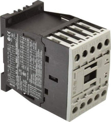 Eaton Cutler-Hammer - 3 Pole, 24 Coil VAC, 20 Amp, Nonreversible Open Enclosure IEC Contactor - 1 Phase hp: 1 at 115 V, 2 at 200 V, 2 at 230 V, 3 Phase hp: 10 at 460 V, 10 at 575 V, 3 at 200 V, 3 at 230 V, 12 Amp Inductive Load Rating Listed - Exact Tool & Supply