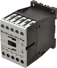 Eaton Cutler-Hammer - 3 Pole, 24 to 27 Coil VDC, 20 Amp, Nonreversible Open Enclosure IEC Contactor - 1 Phase hp: 1 at 115 V, 2 at 200 V, 2 at 230 V, 3 Phase hp: 10 at 460 V, 10 at 575 V, 3 at 200 V, 3 at 230 V, 12 Amp Inductive Load Rating Listed - Exact Tool & Supply