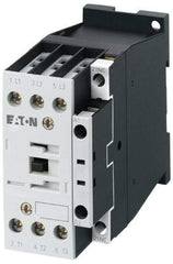 Eaton Cutler-Hammer - 3 Pole, 24 Coil VAC, 18 Amp, Nonreversible Open Enclosure IEC Contactor - 1 Phase hp: 2 at 115 V, 2 at 200 V, 3 at 230 V, 3 Phase hp: 10 at 460 V, 15 at 575 V, 5 at 200 V, 5 at 230 V, 18 Amp Inductive Load Rating Listed - Exact Tool & Supply