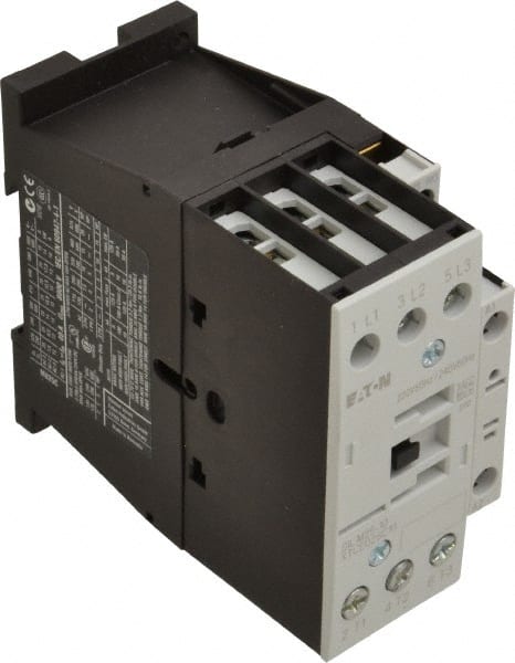 Eaton Cutler-Hammer - 3 Pole, 220 Coil VAC at 50 Hz and 240 Coil VAC at 60 Hz, 40 Amp, Nonreversible Open Enclosure IEC Contactor - Exact Tool & Supply
