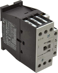 Eaton Cutler-Hammer - 3 Pole, 24 Coil VAC, 40 Amp, Nonreversible Open Enclosure IEC Contactor - 1 Phase hp: 2 at 115 V, 3 at 200 V, 5 at 230 V, 3 Phase hp: 10 at 230 V, 15 at 460 V, 20 at 575 V, 7.5 at 200 V, 25 Amp Inductive Load Rating Listed - Exact Tool & Supply
