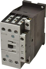 Eaton Cutler-Hammer - 3 Pole, 24 Coil VAC, 40 Amp, Nonreversible Open Enclosure IEC Contactor - 1 Phase hp: 3 at 115 V, 5 at 200 V, 5 at 230 V, 3 Phase hp: 10 at 200 V, 10 at 230 V, 20 at 460 V, 25 at 575 V, 32 Amp Inductive Load Rating Listed - Exact Tool & Supply