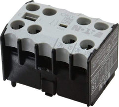 Eaton Cutler-Hammer - 6 to 9 Amp, Contactor Front Mount Auxiliary Contact - For Use with Miniature Contactor and XTRM Miniature Control Relay - Exact Tool & Supply