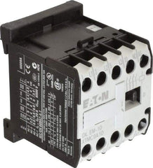 Eaton Cutler-Hammer - 3 Pole, 208 Coil VAC at 60 Hz, Nonreversible Open Enclosure IEC Contactor - 1 Phase hp: 0.5 at 115 V, 1 at 200 V, 1.5 at 230 V, 3 Phase hp: 2 at 200 V, 3 at 230 V, 5 at 460 V, 5 at 575 V, 8.80 Amp Inductive Load Rating Listed - Exact Tool & Supply