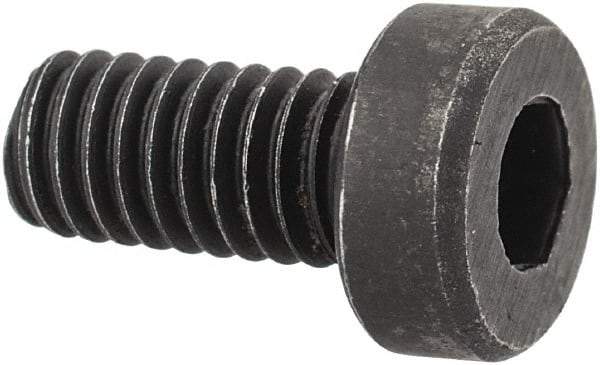 Holo-Krome - M4x0.70 Metric Coarse Hex Socket Drive, Low Socket Cap Screw - Grade 10.9 Alloy Steel, Black Oxide Finish, Fully Threaded, 8mm Length Under Head - Exact Tool & Supply