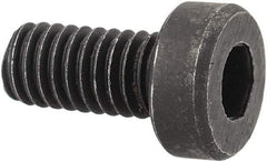 Holo-Krome - M4x0.70 Metric Coarse Hex Socket Drive, Low Socket Cap Screw - Grade 10.9 Alloy Steel, Black Oxide Finish, Fully Threaded, 8mm Length Under Head - Exact Tool & Supply