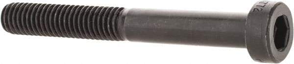 Holo-Krome - M6x1.00 Metric Coarse Hex Socket Drive, Low Socket Cap Screw - Grade 10.9 Alloy Steel, Black Oxide Finish, Partially Threaded, 50mm Length Under Head - Exact Tool & Supply