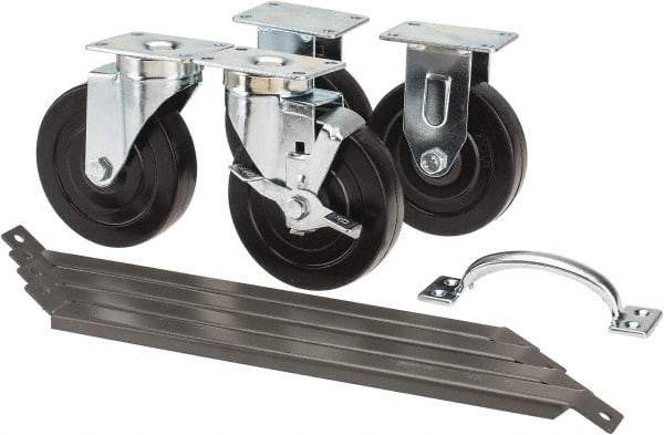 Quantum Storage - Small Parts Mobile Kit for Double Sided Rail Units - 14" Deep x 6" Wide x 4" High - Exact Tool & Supply