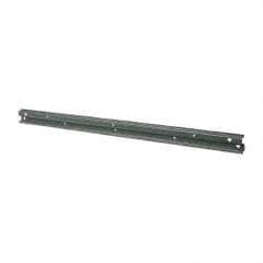 Quantum Storage - Small Parts Steel Rail - 1/4" Deep x 48" Wide x 3" High - Exact Tool & Supply