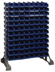Quantum Storage - 96 Bin Rail Unit with Bins - 36 Inch Overall Width x 25 Inch Overall Depth x 53 Inch Overall Height, Yellow Polypropylene / Polyethylene Bins - Exact Tool & Supply