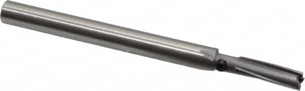 Made in USA - 3/16" Diam, 15/64" Shank, Diam, 3 Flutes, Straight Shank, Interchangeable Pilot Counterbore - Exact Tool & Supply