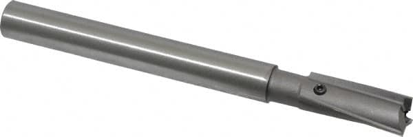 Made in USA - 13/32" Diam, 3/8" Shank, Diam, 3 Flutes, Straight Shank, Interchangeable Pilot Counterbore - Exact Tool & Supply