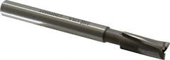 Made in USA - 7/16" Diam, 3/8" Shank, Diam, 3 Flutes, Straight Shank, Interchangeable Pilot Counterbore - Exact Tool & Supply