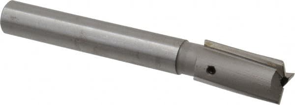 Made in USA - 13/16" Diam, 5/8" Shank, Diam, 3 Flutes, Straight Shank, Interchangeable Pilot Counterbore - Exact Tool & Supply