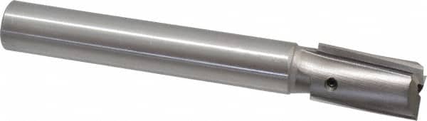 Made in USA - 29/32" Diam, 3/4" Shank, Diam, 3 Flutes, Straight Shank, Interchangeable Pilot Counterbore - Exact Tool & Supply