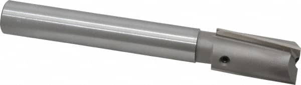 Made in USA - 1" Diam, 3/4" Shank, Diam, 3 Flutes, Straight Shank, Interchangeable Pilot Counterbore - Exact Tool & Supply