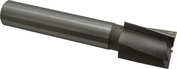 Made in USA - 1-3/4" Diam, 1-1/4" Shank, Diam, 5 Flutes, Straight Shank, Interchangeable Pilot Counterbore - Exact Tool & Supply