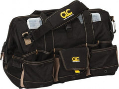 CLC - 37 Pocket Black Polyester Tool Bag - 18" Wide x 11" Deep x 11" High - Exact Tool & Supply