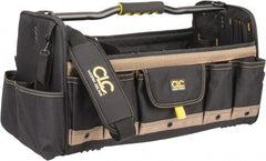 CLC - 37 Pocket Tan & Black Polyester Tool Tote - 20" Wide x 11" Deep x 11" High - Exact Tool & Supply