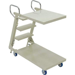 Vestil - 440 Lb Capacity, 20-1/2" Wide x 41-3/8" Long x 40-7/8" High Picker Truck Cart - 2 Shelf, Steel - Exact Tool & Supply